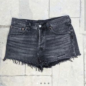Levi’s 501 Black Denim shorts Size 30